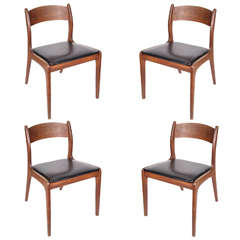 Set of Four Mid-Century Modern Chairs