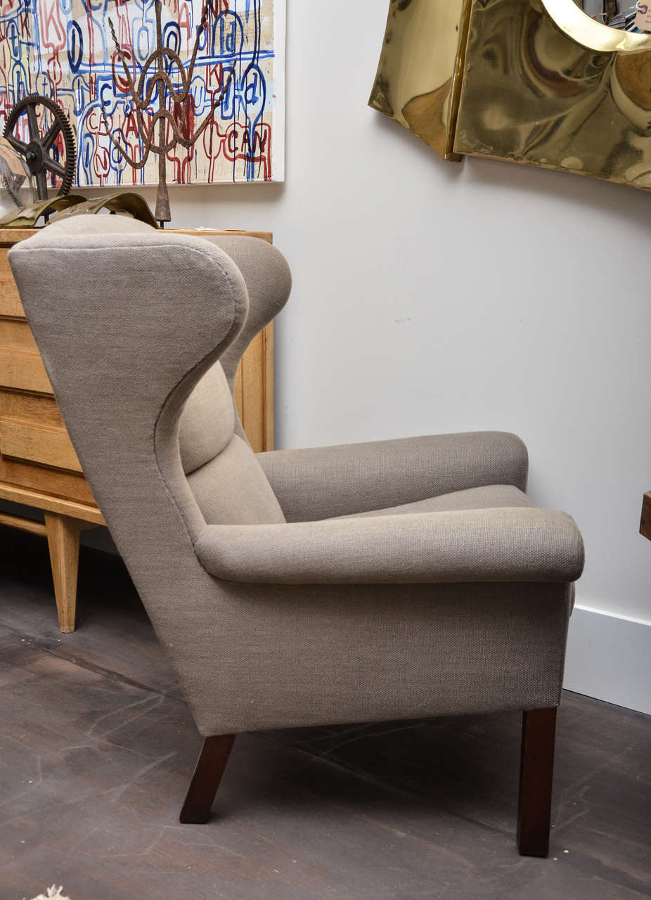 Wing Chair by Hans Wegner In Excellent Condition In New York City, NY