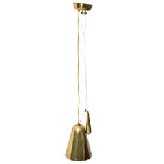 Brass Counterweight Ceiling Fixture, in the manner of Paavo Tynell