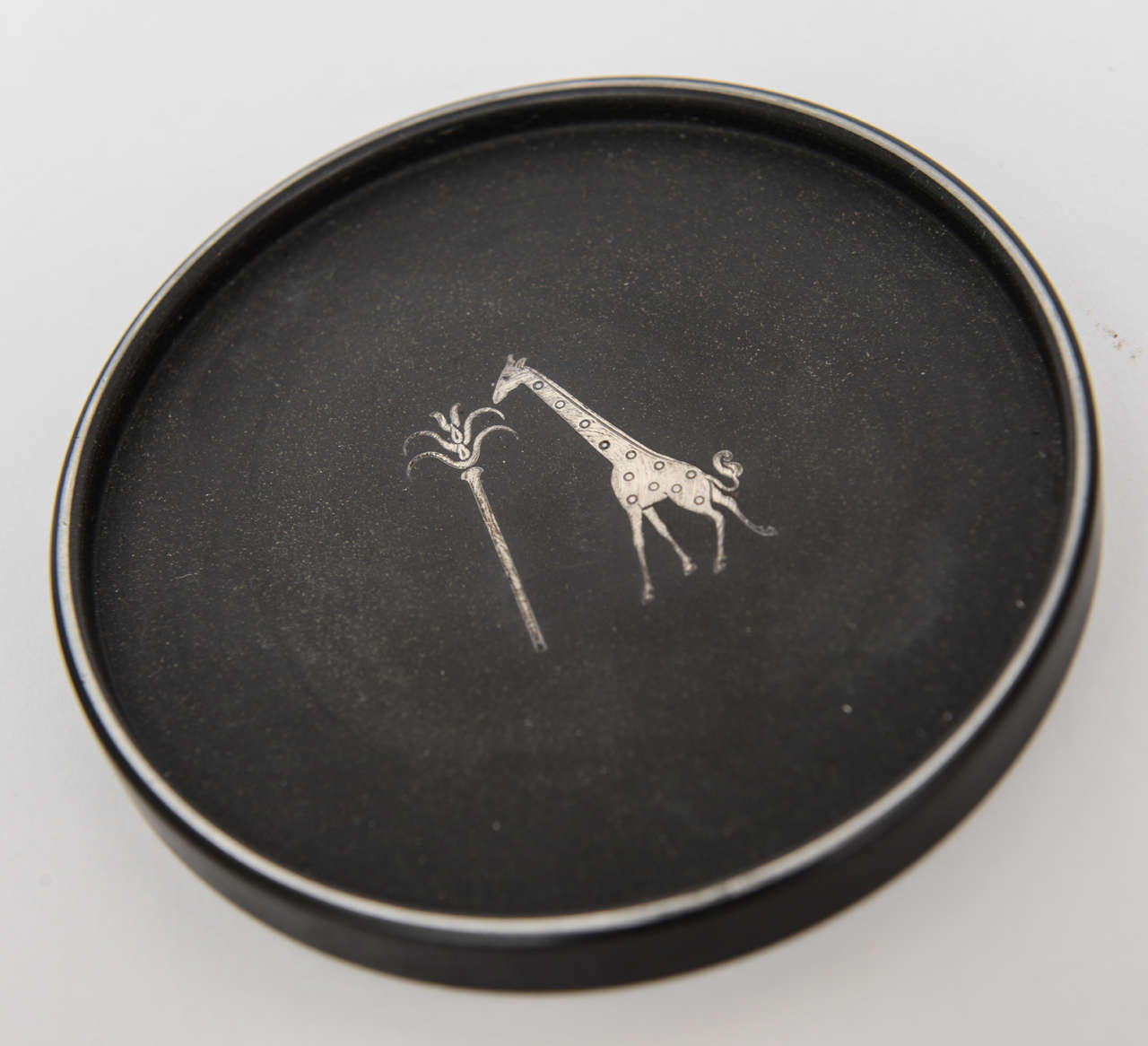 Set of 6 Isolite and Sterling Silver Coasters 1