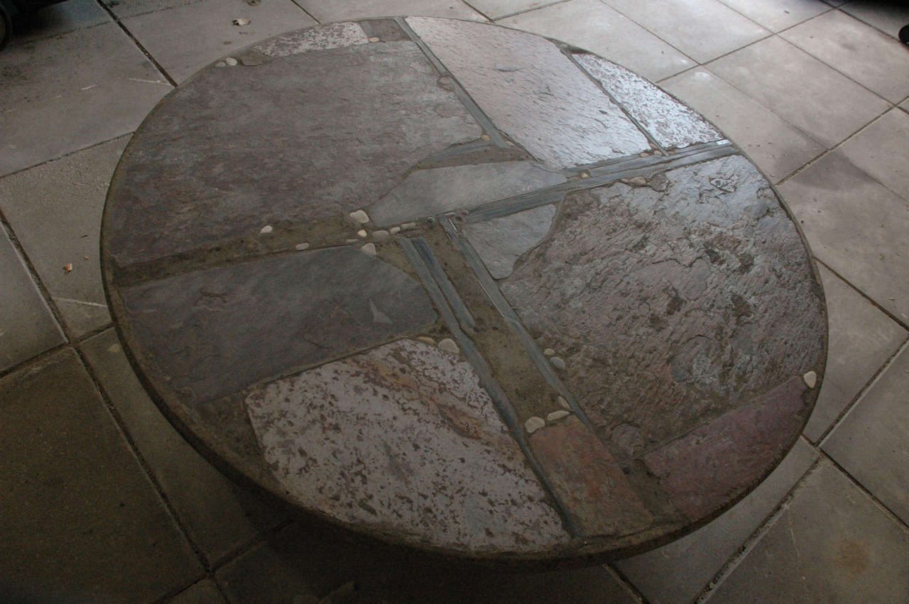 Paul Kingma slate stone coffee table 2
