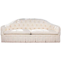 Tufted Silk Sofa by Windham House
