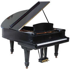 Antique Ebonized Steinway and Sons Model A Grand Piano