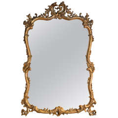 19th Century Louis XV Gilt Mirror