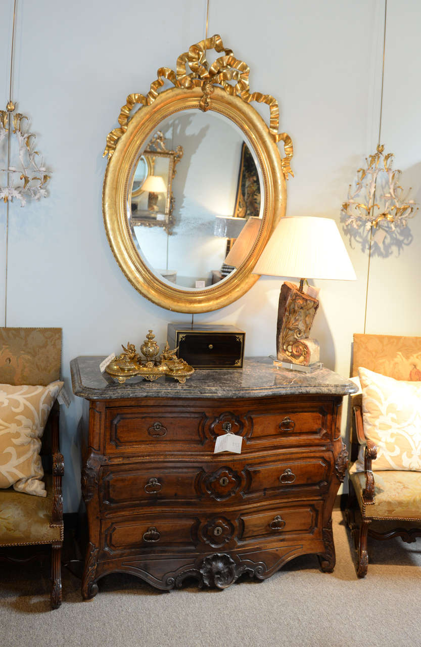 French 19th Century Louis XVI Gilt Mirror, Circa 1830 For Sale