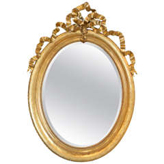 19th Century Louis XVI Gilt Mirror, Circa 1830