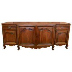 Very Large 19th Century Walnut Enfilade from France