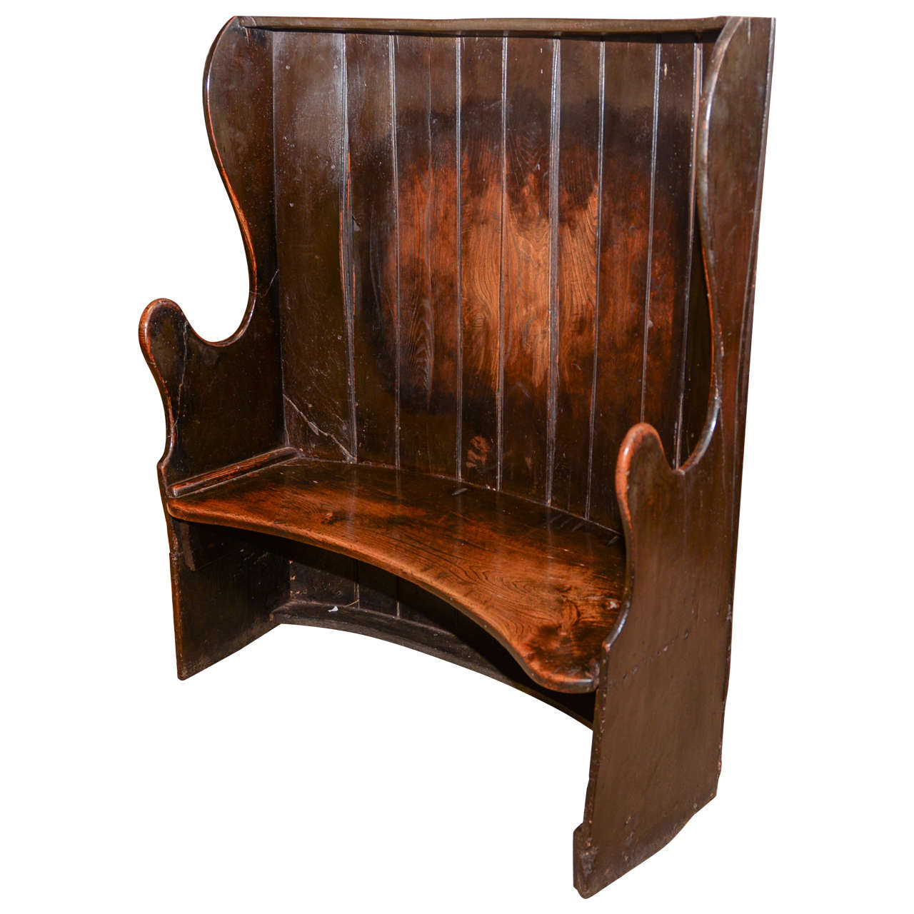 Settee with Hinged Raised Back