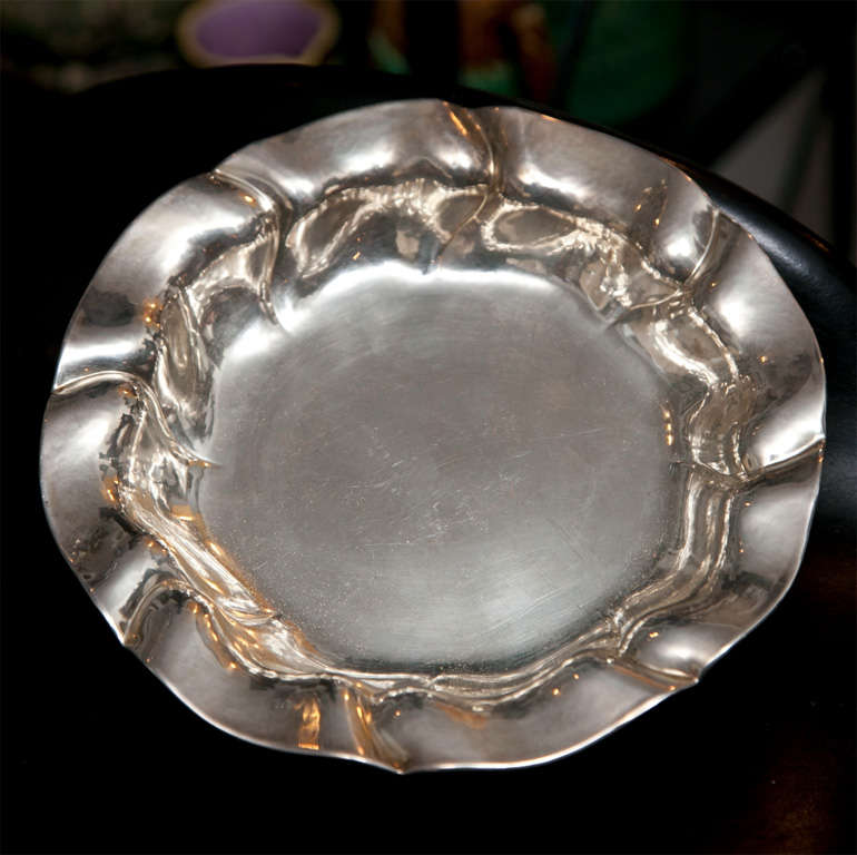 German Sterling Silver Decorative Dish