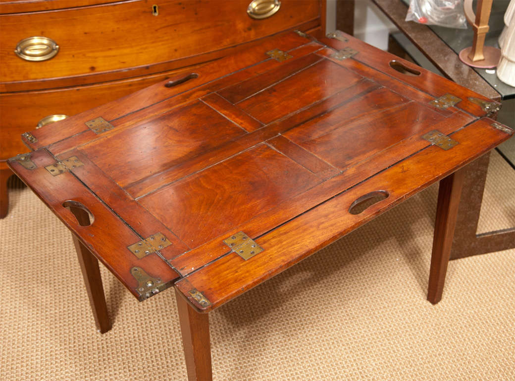 19th Century Mahogany Folding Butler's Tray Occasional Table 4