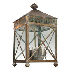 Large Italian Copper Lantern
