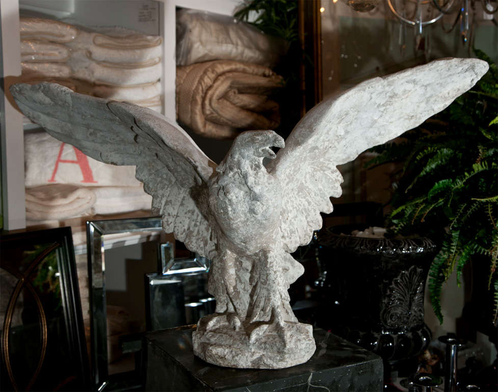 Graceful Composed Stone Eagle Garden Statue at 1stDibs graceful stone