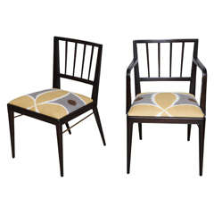 Set of Six Dining Chairs by Edward Wormley for Dunbar