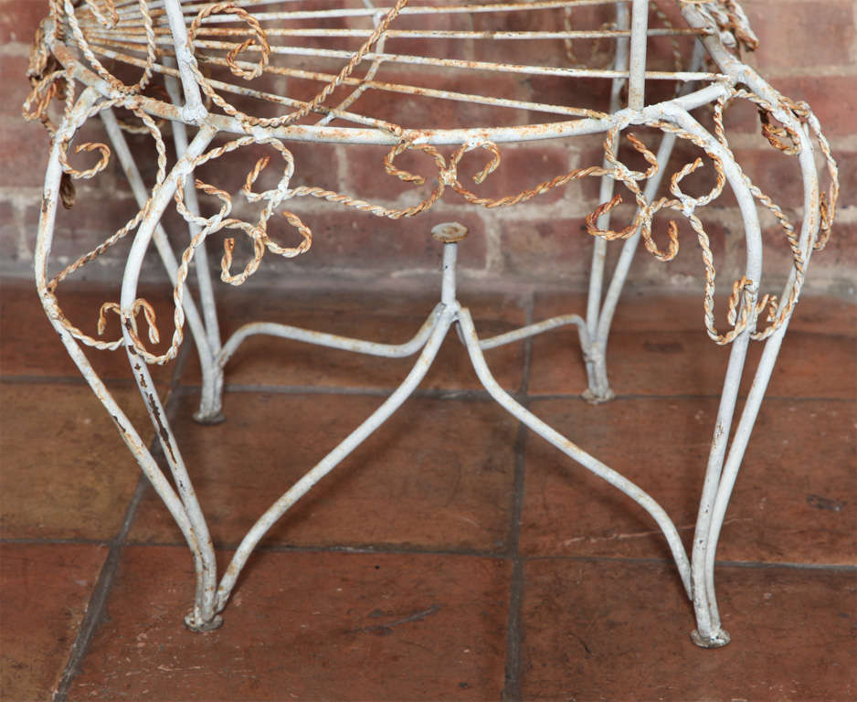 Antique French Peacock Garden Chairs 2