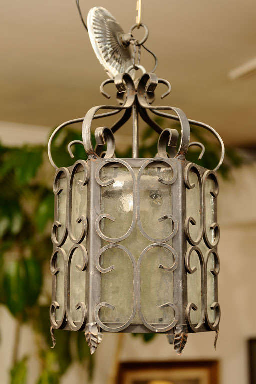 Wrought Iron Light Fixture / Lantern