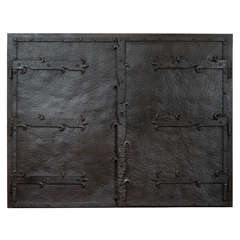Used Pair of Sheet Iron Doors