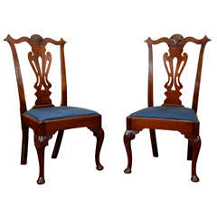 Antique American Transitional Chippendales Chairs