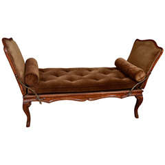 Louis XV Walnut Adjustable Day Bed