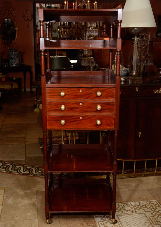 19th Century Regency Etagere with Desk