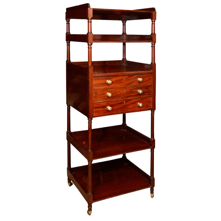 Regency Etagere with Desk