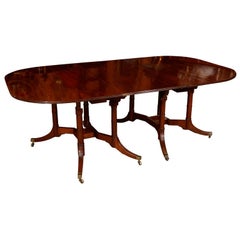 Rare American Mahogany Dining Table