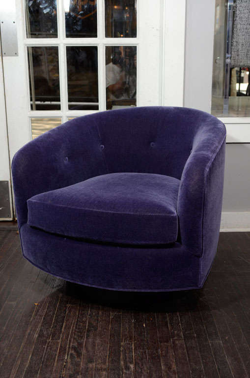 purple tub chair