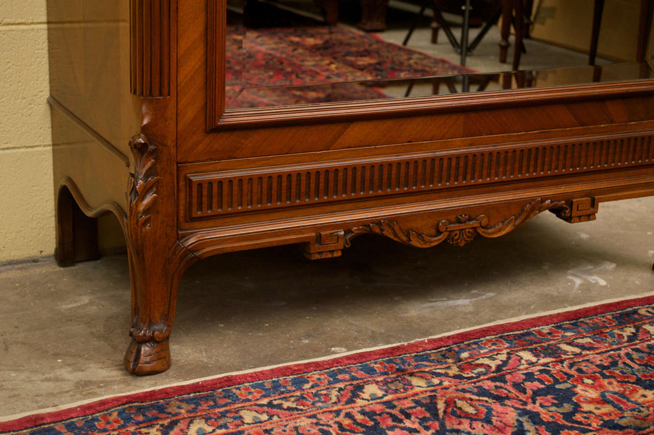 Louis XV Style Carved, French Walnut Bonnetiere 2