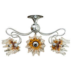 Vintage  AV Mazzega "Flower" Pendant