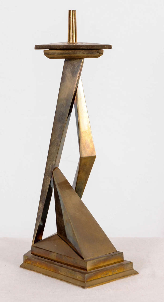 Bronze Salvador Dali Candlesticks Castor en Pollux 1975