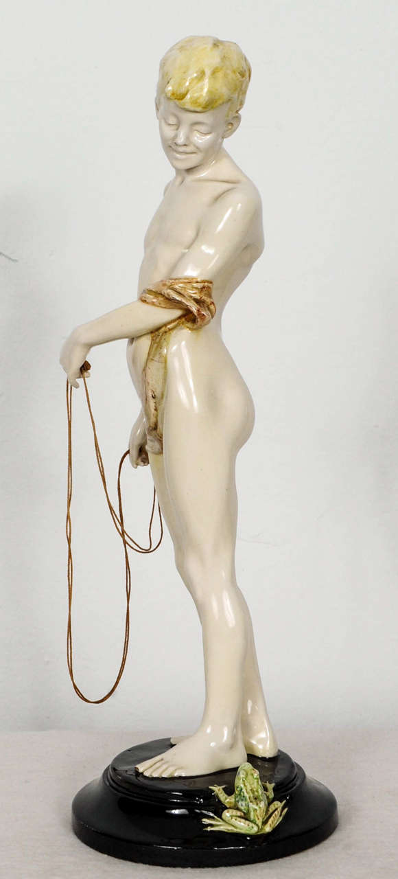 Dutch Art Nouveau Sculpture by Toon Dupuis for Haga Purmerend For Sale