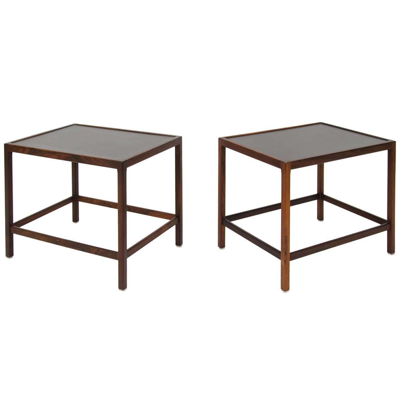 Pair of Small Danish Rosewood Side Tables