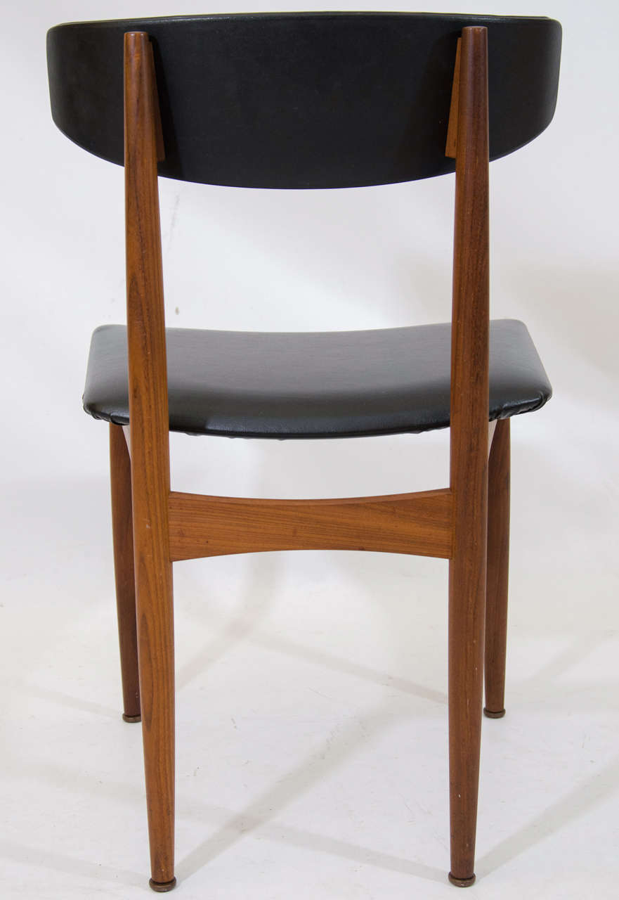 Teak Set of Four Danish Dining Chairs