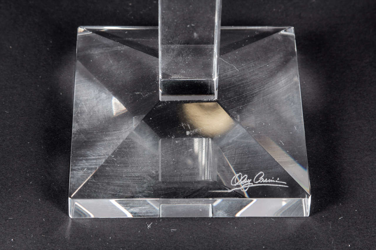 Set von 3 Kristall-Kerzenständern von Oleg Cassini im Angebot 1