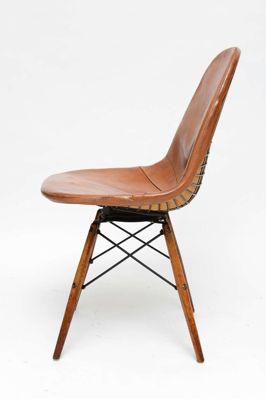 leather eiffel chair