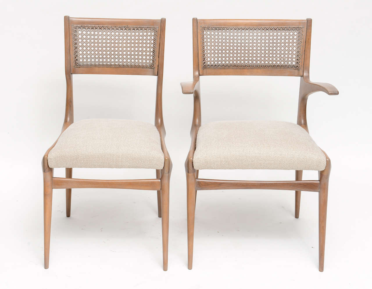 Set of Six Dining Chairs by Carlo di Carli In Excellent Condition In North Miami, FL