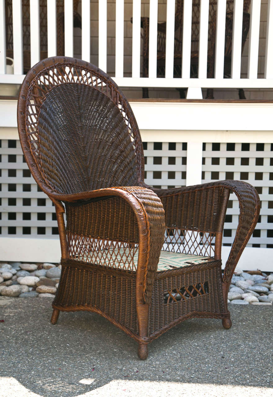 American Antique Wicker Chairs and Sofa For Sale