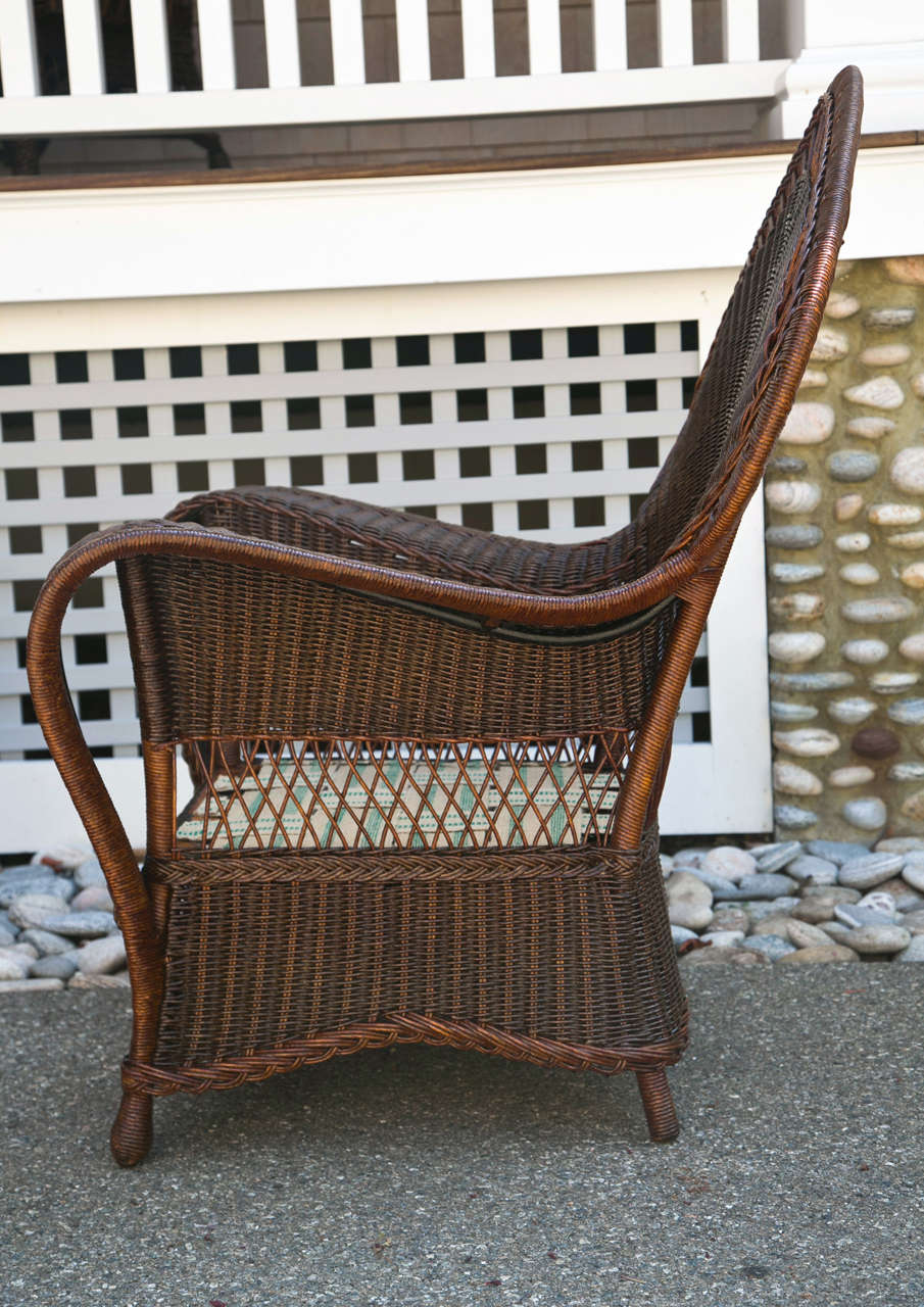 20th Century Antique Wicker Chairs and Sofa For Sale