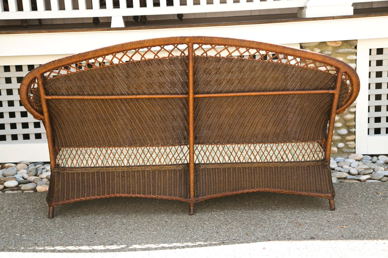 Antique Wicker Sofa and Chairs For Sale 1