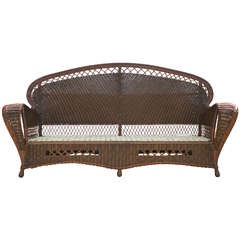 Antique Wicker Sofa and Chairs