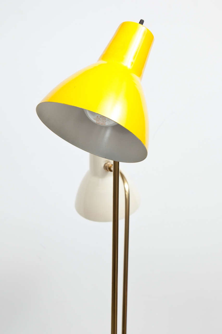 Italian Brass Floor Lamp from Italy