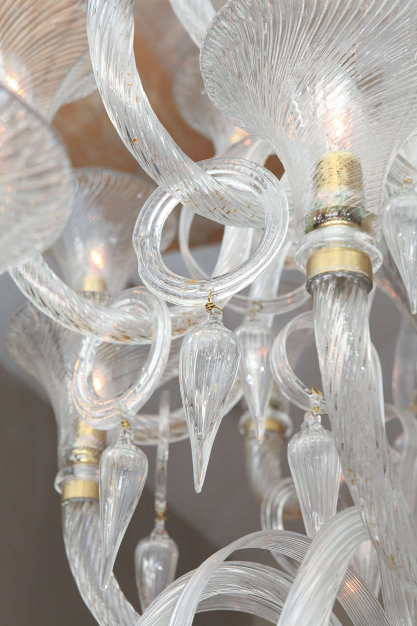 Mid-20th Century Grand Murano Chandelier For Sale