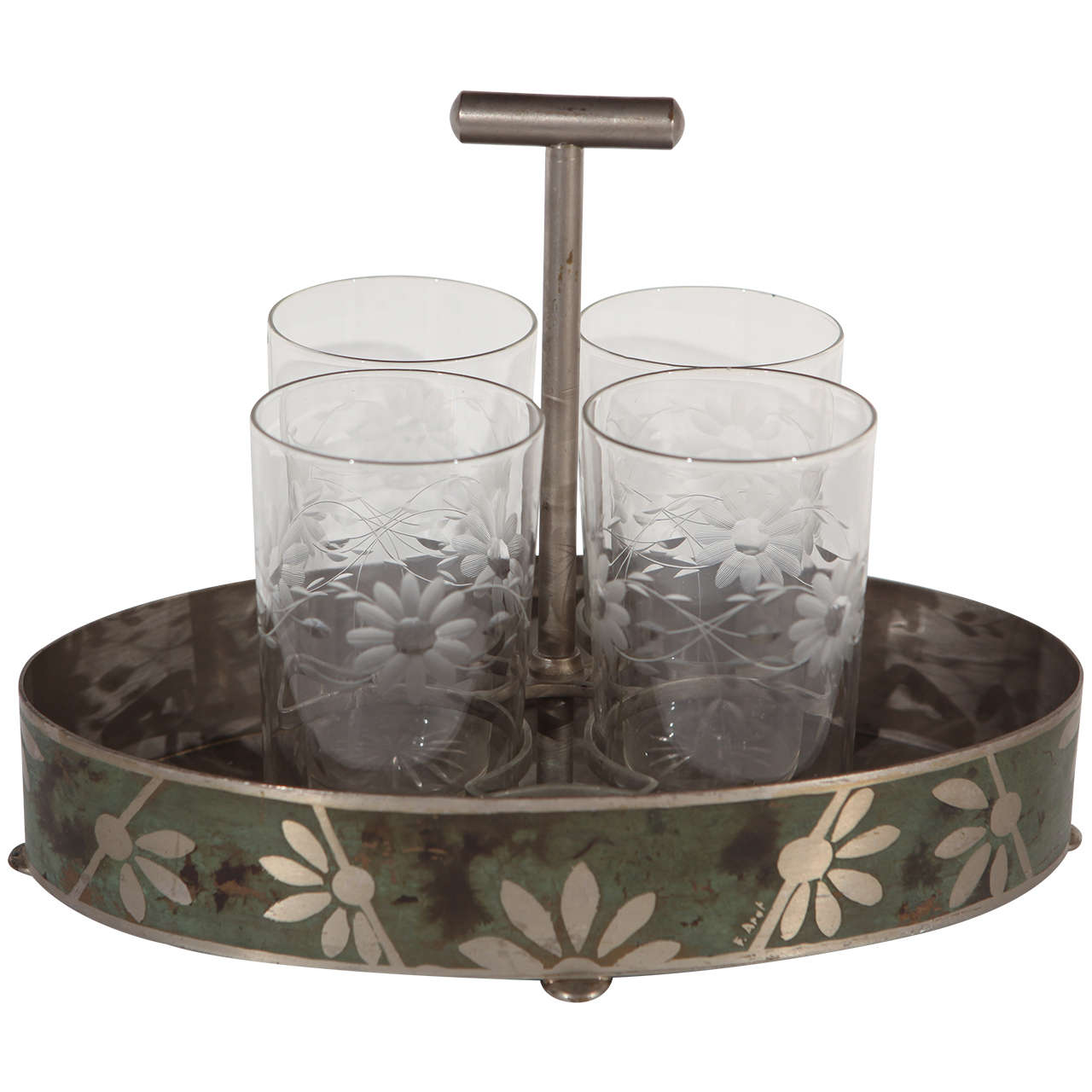 Dinanderie Cocktail Caddy For Sale