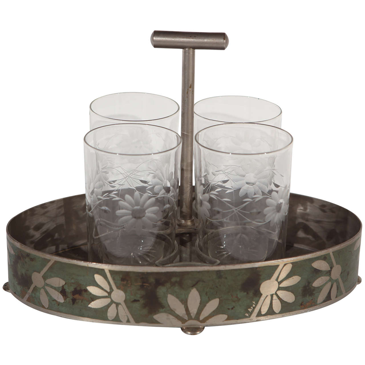 Dinanderie Cocktail Caddy For Sale at 1stDibs