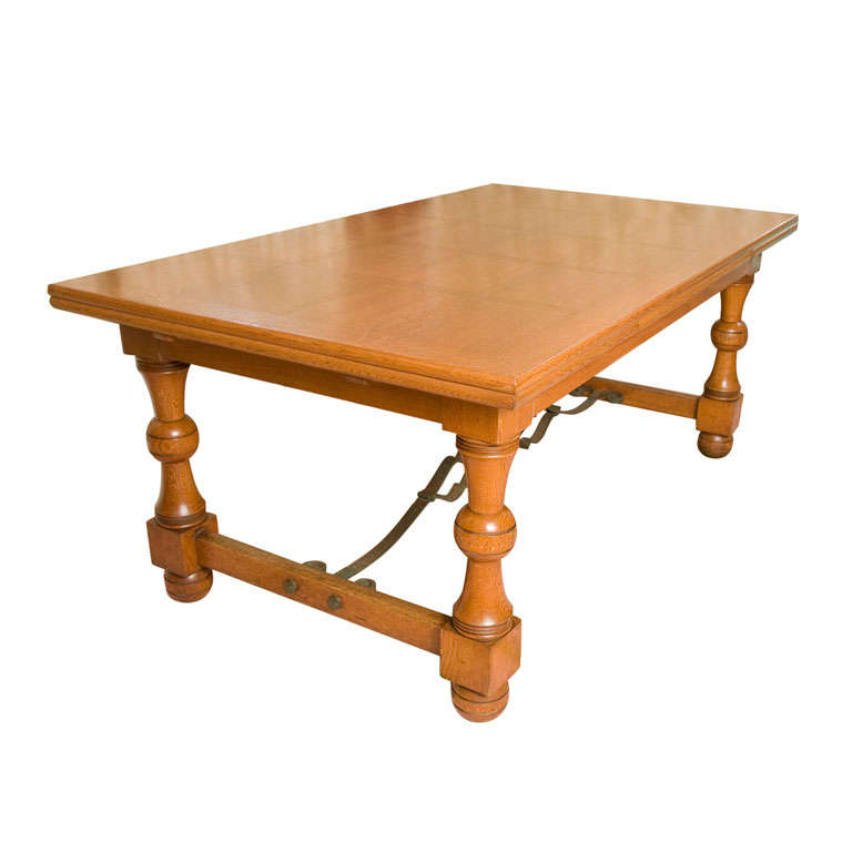 French 1940
s White Oak Table For Sale