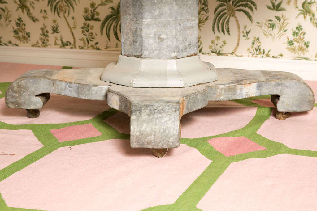 Antique Zinc covered table