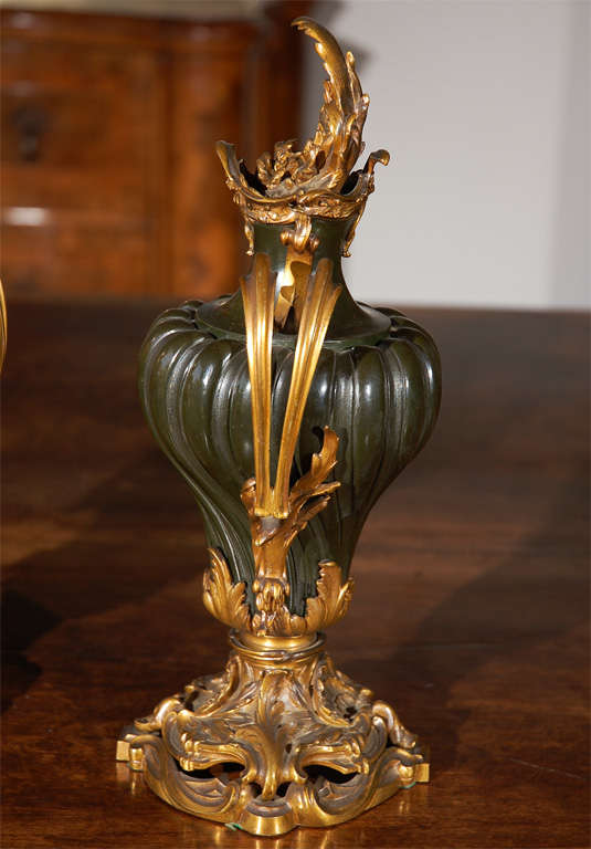 Gilded, 19th Century Russian Urns In Good Condition For Sale In Newport Beach, CA