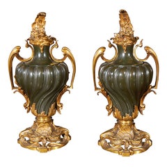 Used Gilded, 19th Century Russian Urns