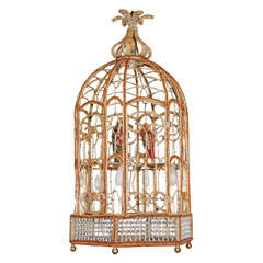 Lustre à cage d'oiseau sicilien