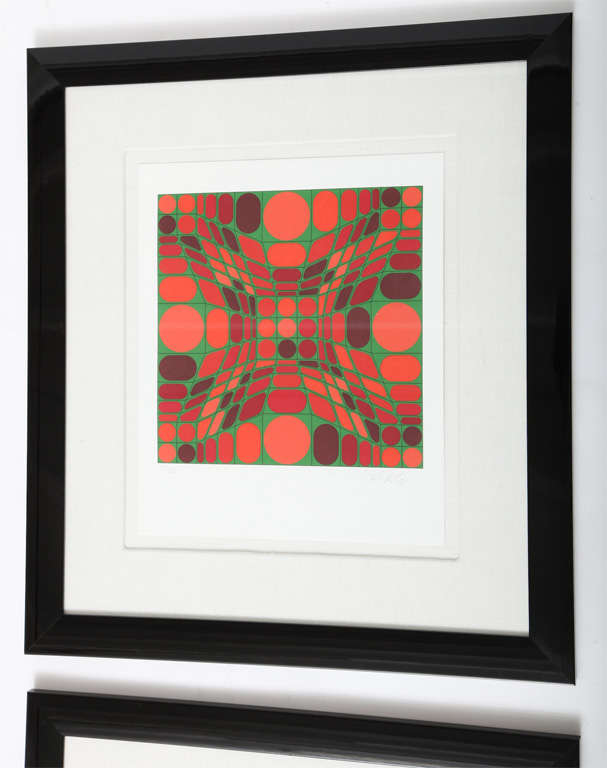 Set of Six Victor Vasarely Serigraphs In Excellent Condition In West Palm Beach, FL