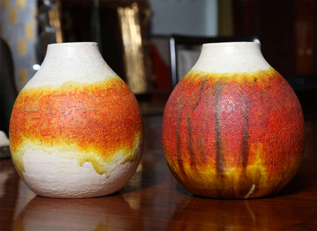 orange glaze pottery